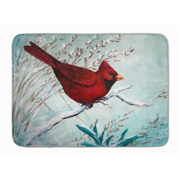 Carolines Treasures Carolines Treasures PJC1110RUG Cardinal Winter Red Bird Machine Washable Memory Foam Mat PJC1110RUG - main